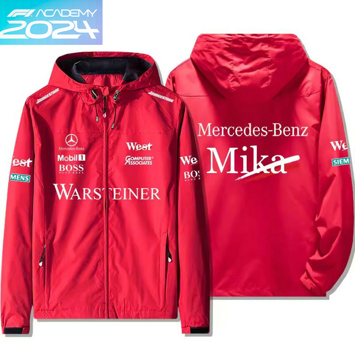 2024 Veste Mercedes-Benz Mika Hakkinen Capuche Coupe-vent Homme